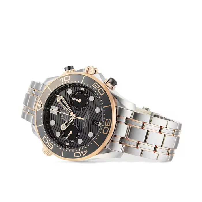 Omega Seamaster Diver 300M 44mm Black Dial Stainless Steel and Sedna�?18k Rose Gold Bracelet 210.20.44.51.01.001 - Image 5