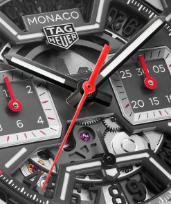Alternative view of TAG Heuer Monaco Chronograph 39mm Mens Watch Titanium Black CBL2183.FT6236