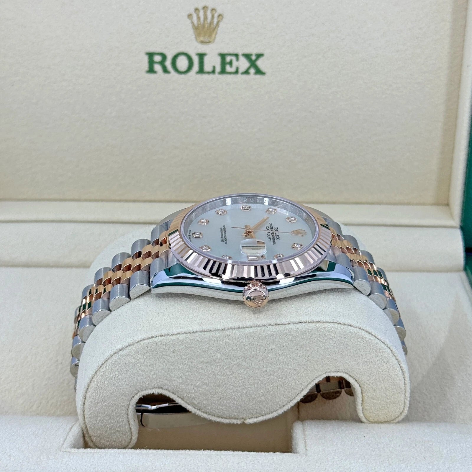 Rolex Datejust 41mm 126331 MOP Diamond Jubilee Steel and Rose Gold Watch - Image 8