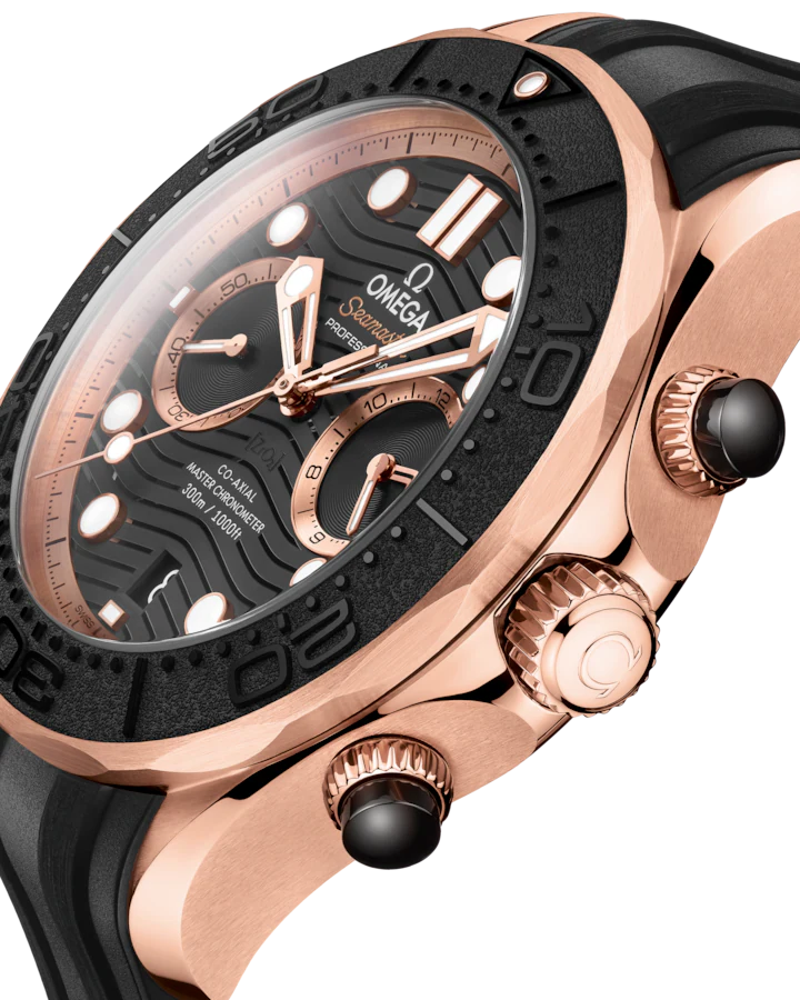 Omega Seamaster Diver 300M 44mm Black Dial Sedna�?18k Rose Gold Strap 210.62.44.51.01.001 - Image 6