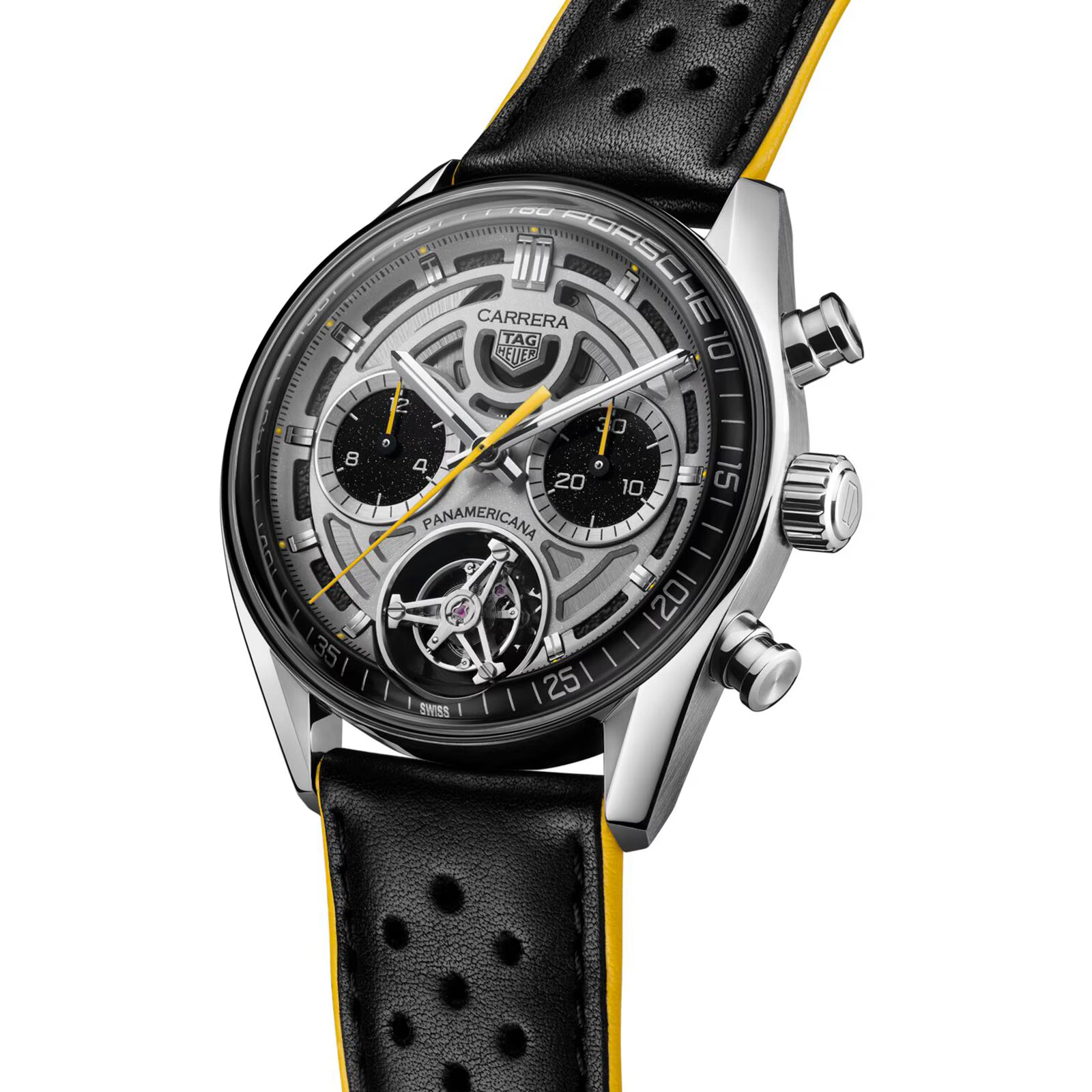 TAG Heuer Carrera Chronograph Tourbillon x Porsche Panamericana Automatic 42mm CBS5012.FC6571 - Image 4