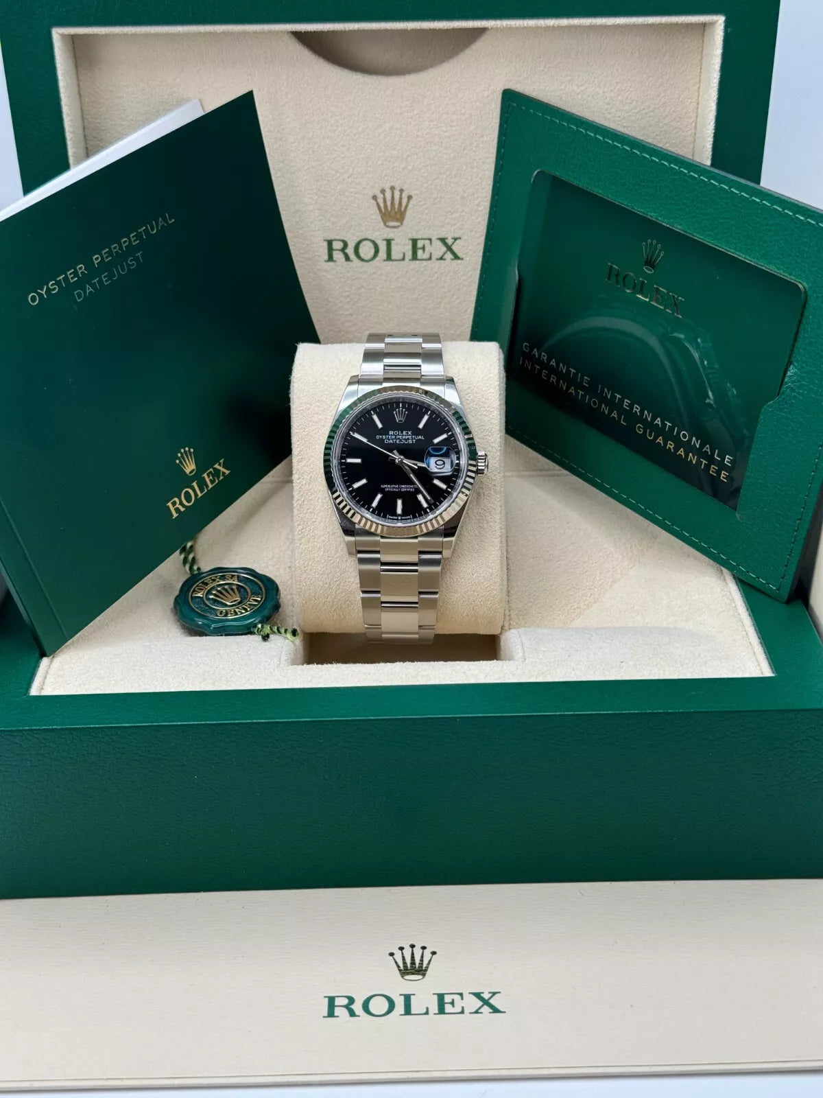 Rolex Datejust 36mm 126234 Black Index Jubilee Stainless Steel Mens Watch - Image 12