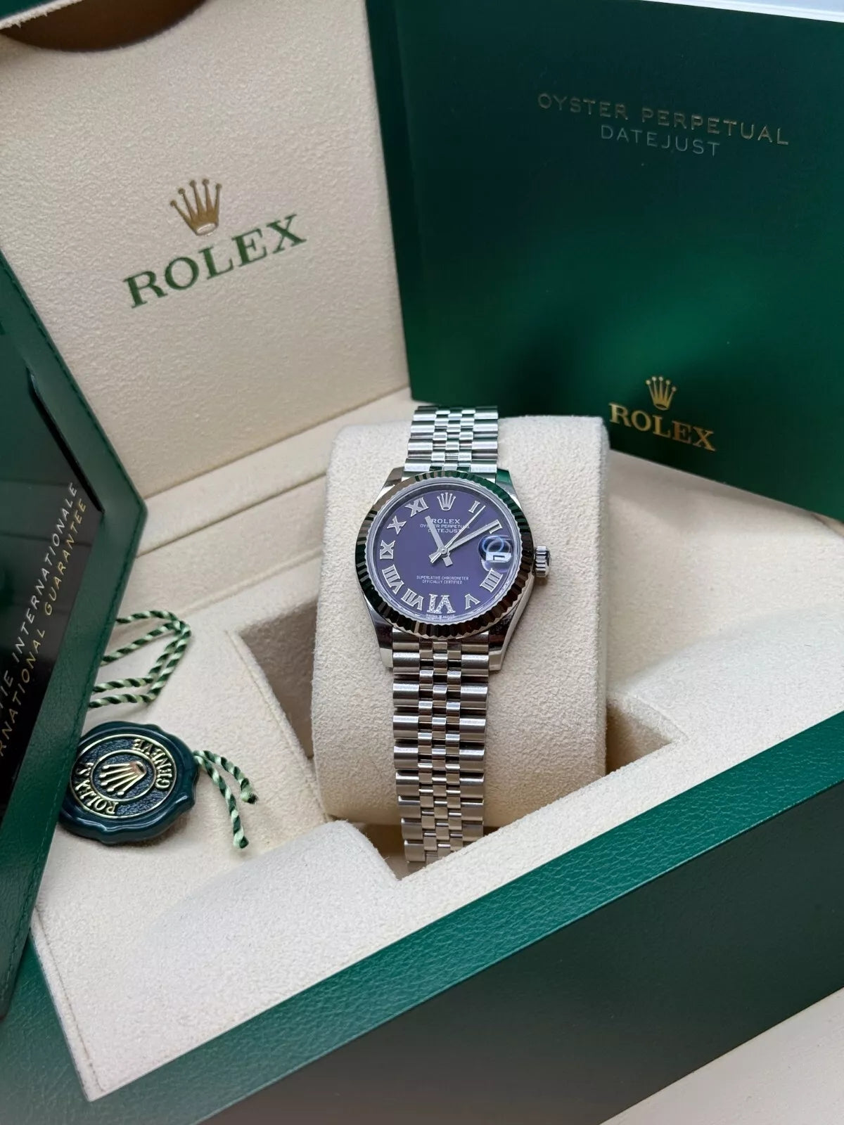Rolex Datejust m278274-0025/0026 Aubergine 31mm Dial Oyster Watch - Image 6