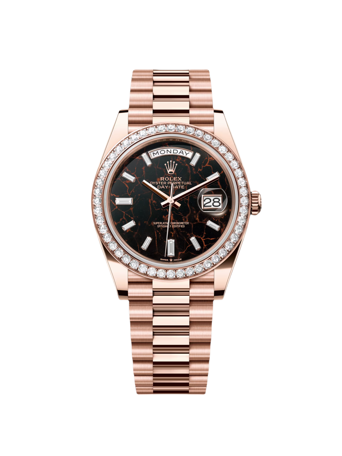 Rolex Day-Date 40mm Eisenkiesel / Diamonds Dial 228345rbr-0016