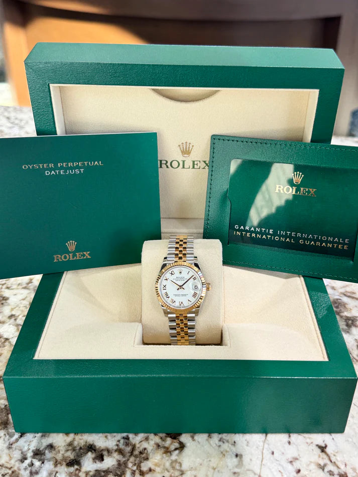 Rolex Datejust m278273-0001/0002 31mm White Dial Stainless Steel and Yellow Gold Oyster Watch - Image 8