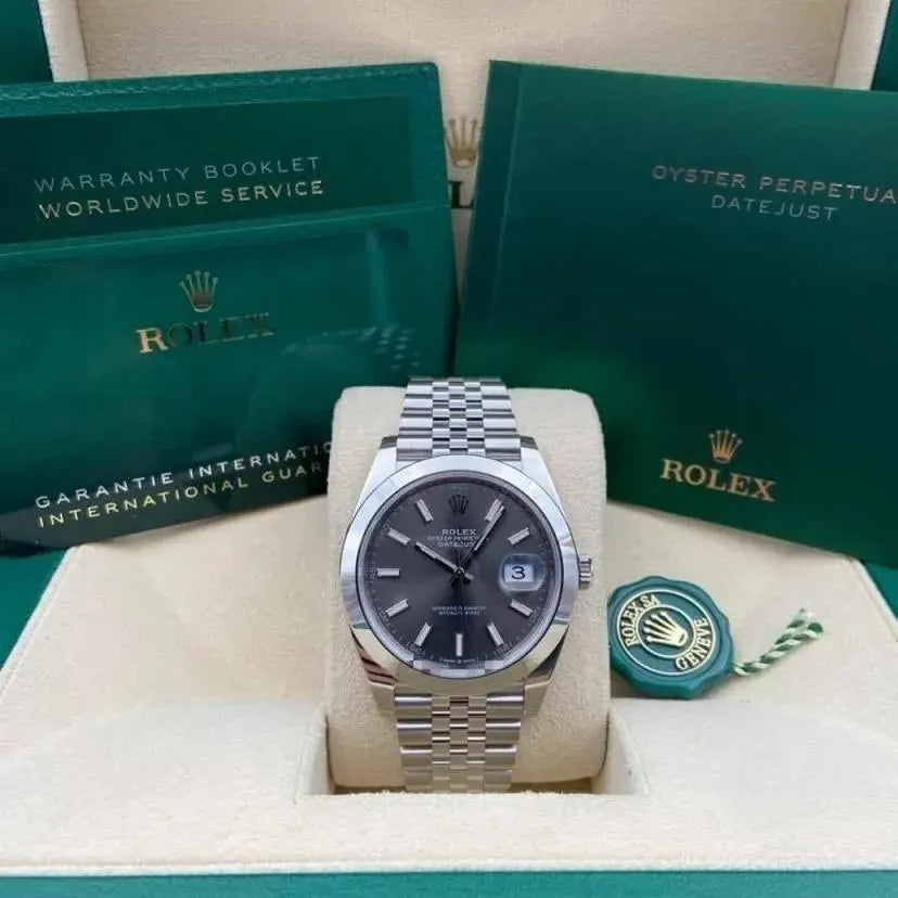 Rolex Datejust 41mm 126300 Slate Index Jubilee Stainless Steel Watch - Image 10