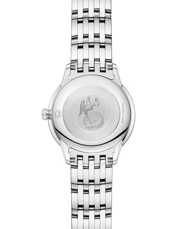 Omega De Ville Prestige 27.5 mm Linen Dial Stainless Steel Bracelet 434.10.28.60.09.001 - Image 3