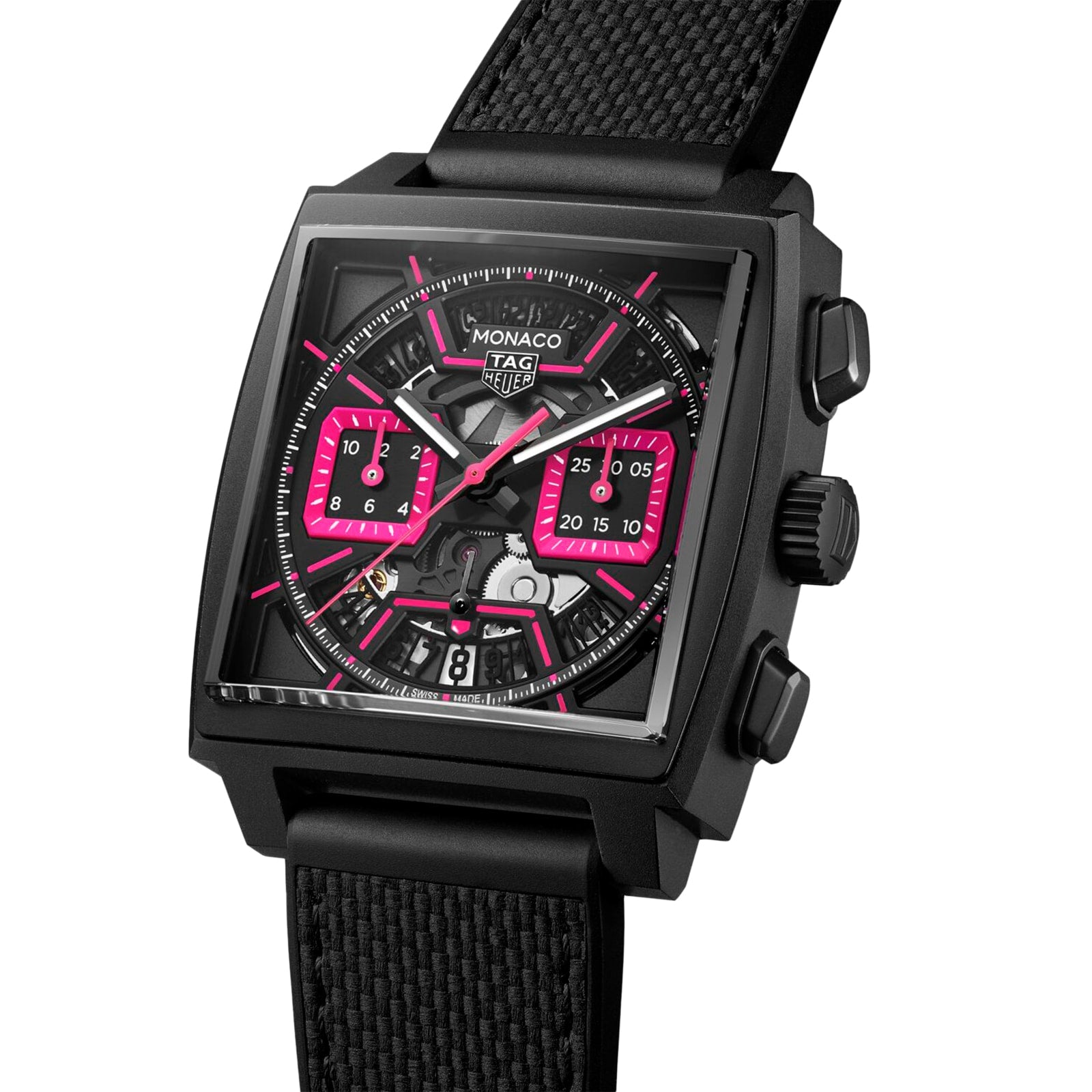 TAG Heuer Monaco Chronograph Pink 39mm Mens Watch CBL218B.FT6236 - Image 2