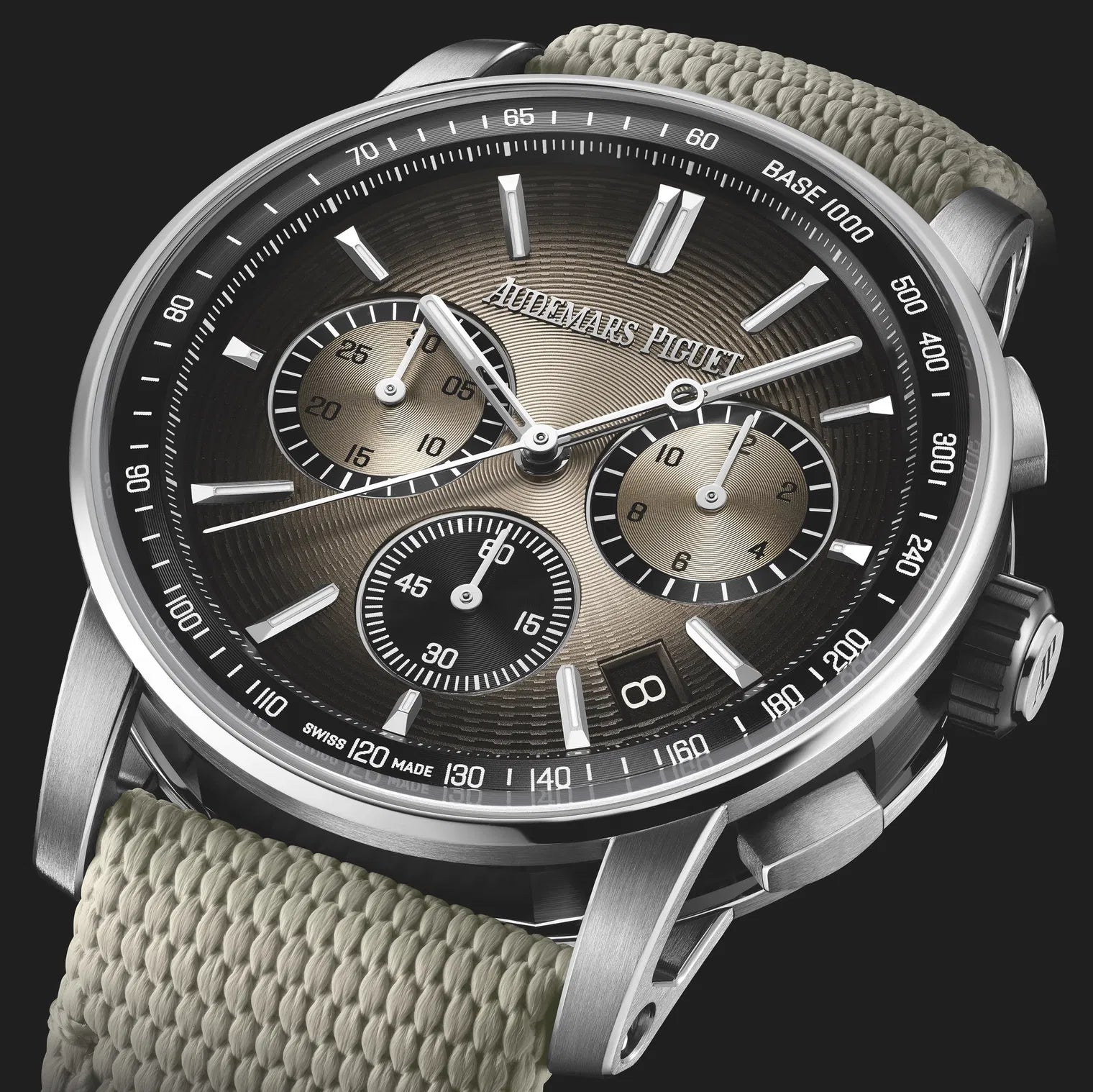 Audemars Piguet Code 11.59 Beige Dial Beige Rubber Strap Watch 41mm 26393QT.OO.A064KB.01 - Image 2