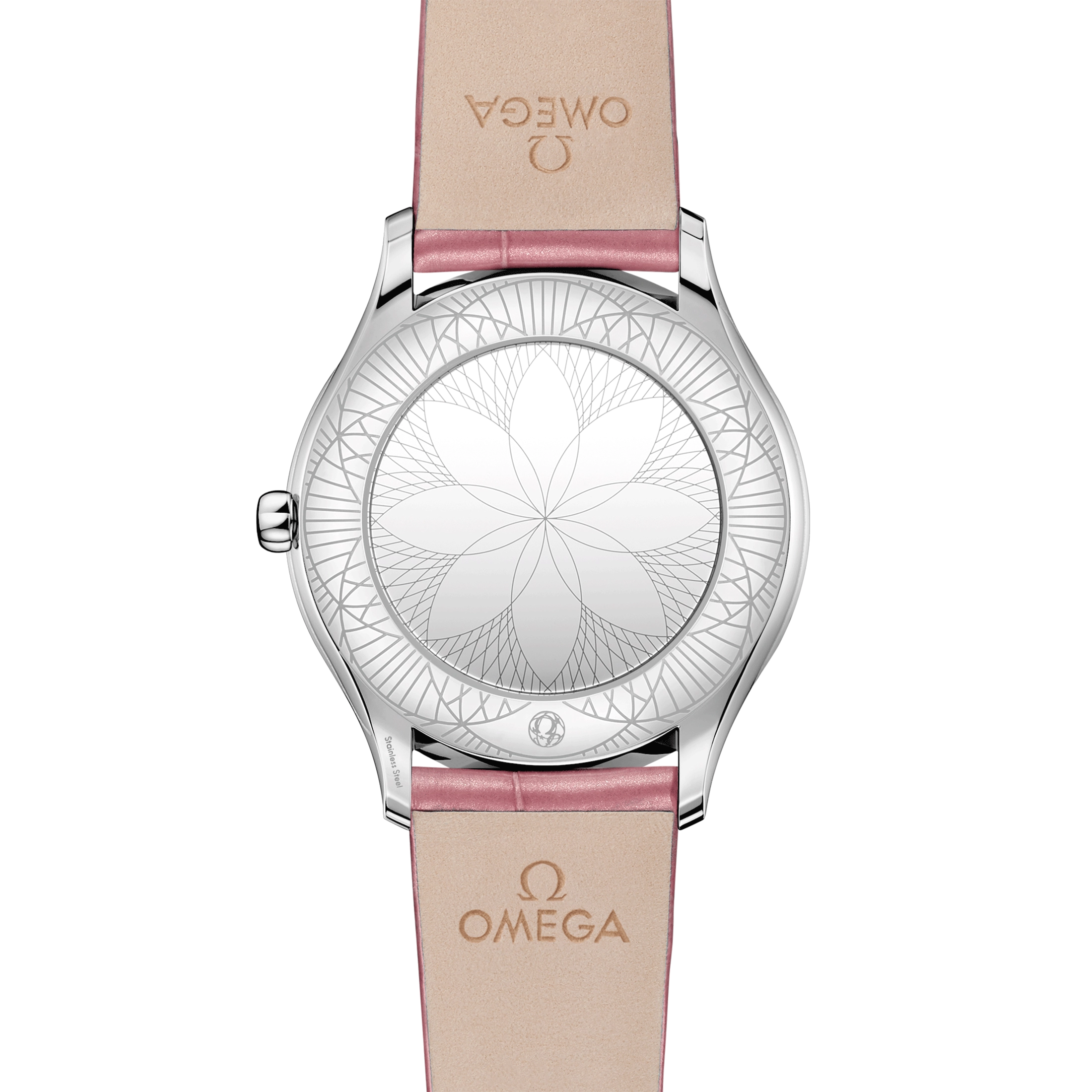 Omega De Ville Trésor quartz pink dial pink leather strap 36mm 428.18.36.60.10.001 - Image 3