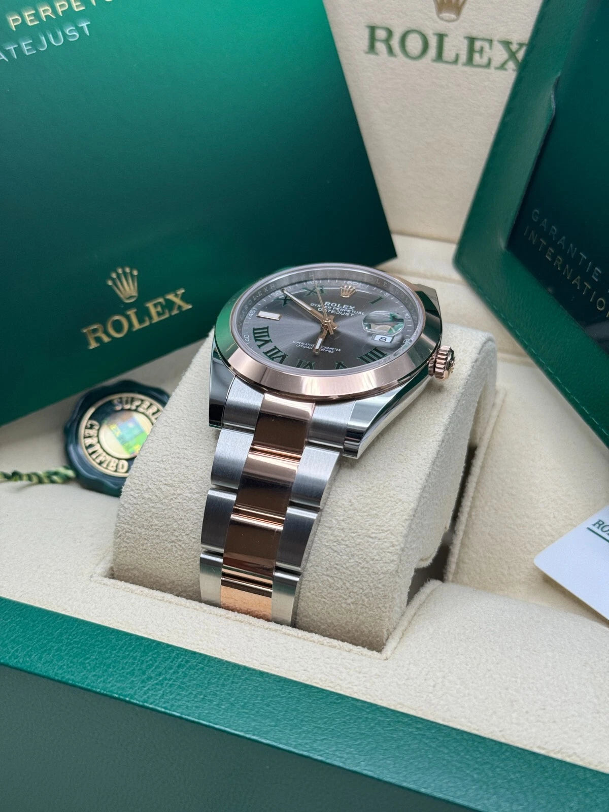 Rolex Datejust 41mm 126301 Sundust Slate Roman Dial Oyster Bracelet - Image 3