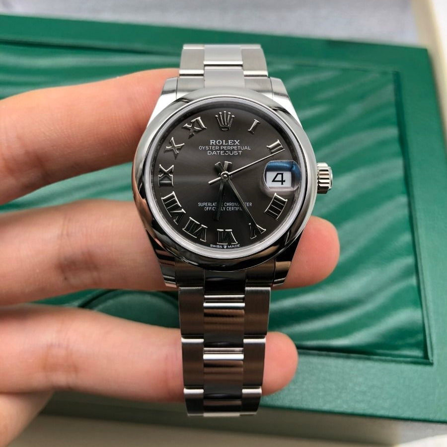 Rolex Datejust m278240-0015/0016 31mm Dark Grey Roman Domed Bezel Oyster Oystersteel - Image 11