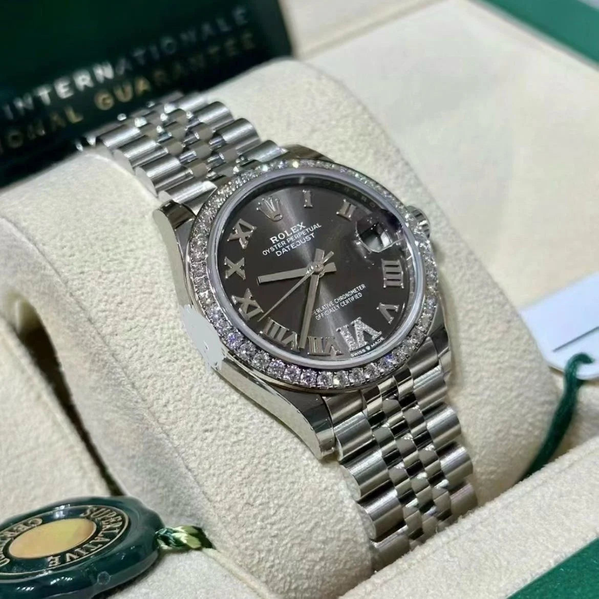 Rolex Datejust m278384RBR-0031/0032 Dark Grey 31mm Dial Oyster Watch - Image 2