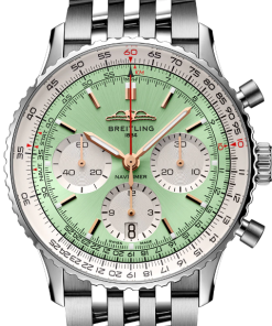 Alternative view of Breitling AB0139211L1A1 Navitimer B01 Blue Dial - Νew