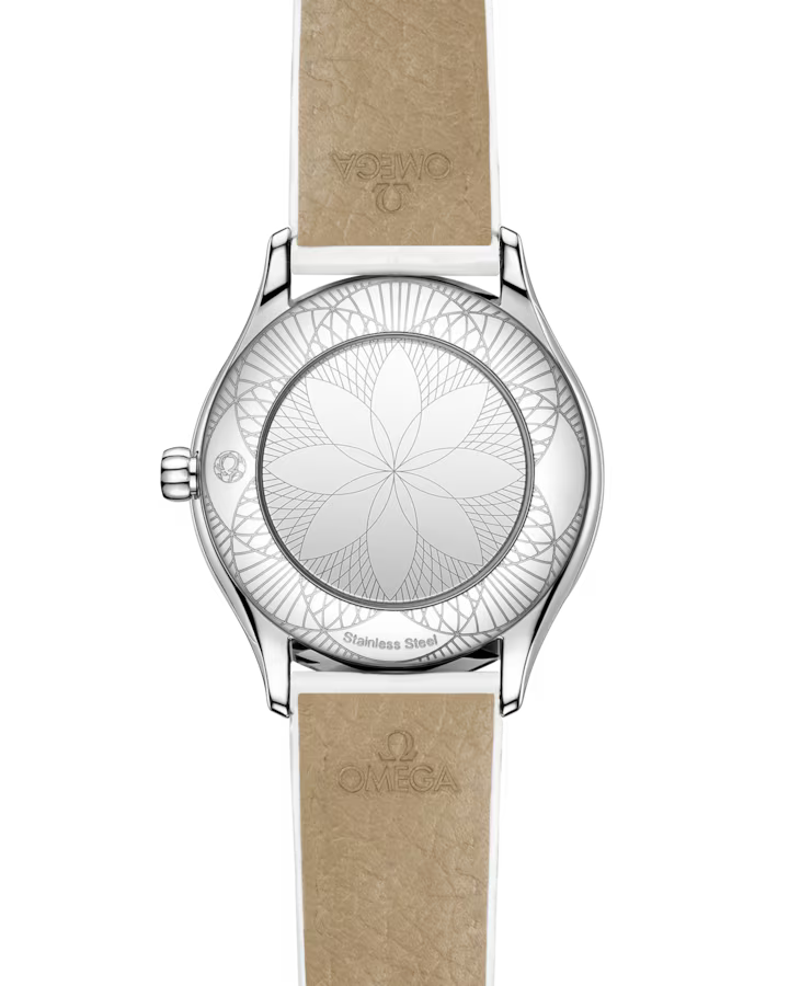 Omega De Ville Mini Trésor 26mm White Dial with Diamonds Stainless Steel Strap 428.17.26.60.04.008 - Image 2