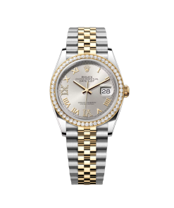 Rolex Datejust 36mm 126283 Silver Dial Diamond Bezel Jubilee Bracelet Watch