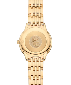 Alternative view of Omega De Ville Prestige 30mm Yellow Dial with Diamonds 18k Yellow Gold Bracelet 434.55.30.60.58.001