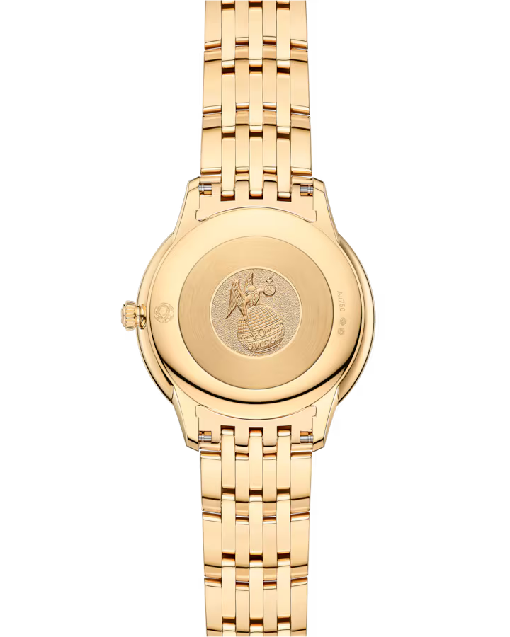 Omega De Ville Prestige 30mm Yellow Dial with Diamonds 18k Yellow Gold Bracelet 434.55.30.60.58.001 - Image 2