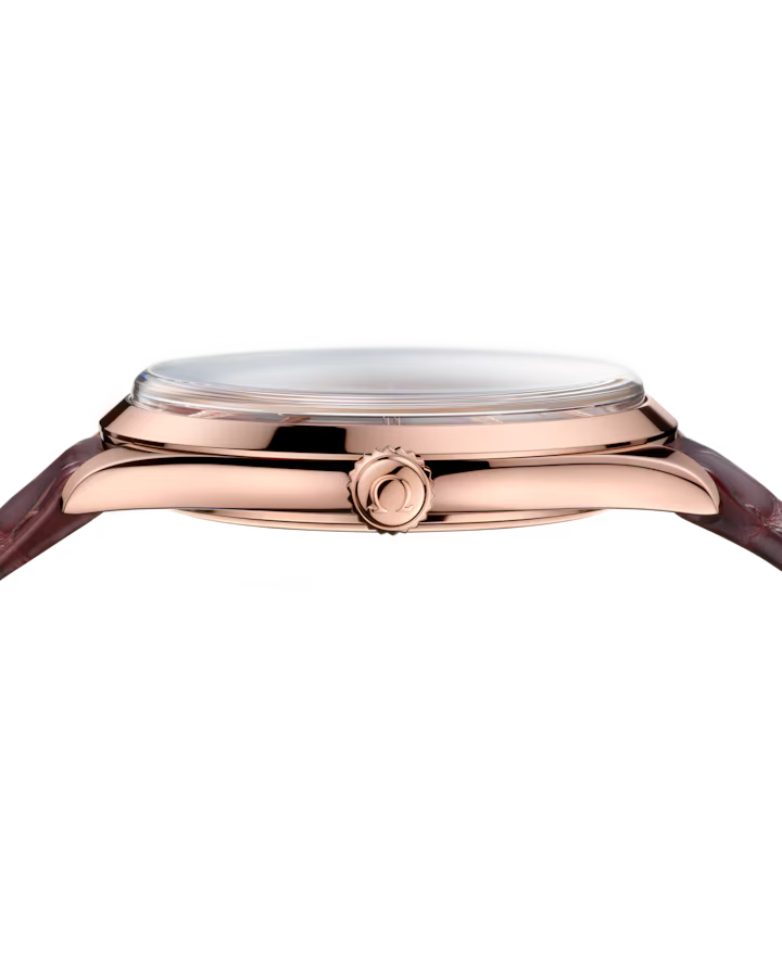 Omega De Ville Trésor 40mm Red Dial Sedna�?18k Rose Gold Strap 435.53.40.21.11.002 - Image 5