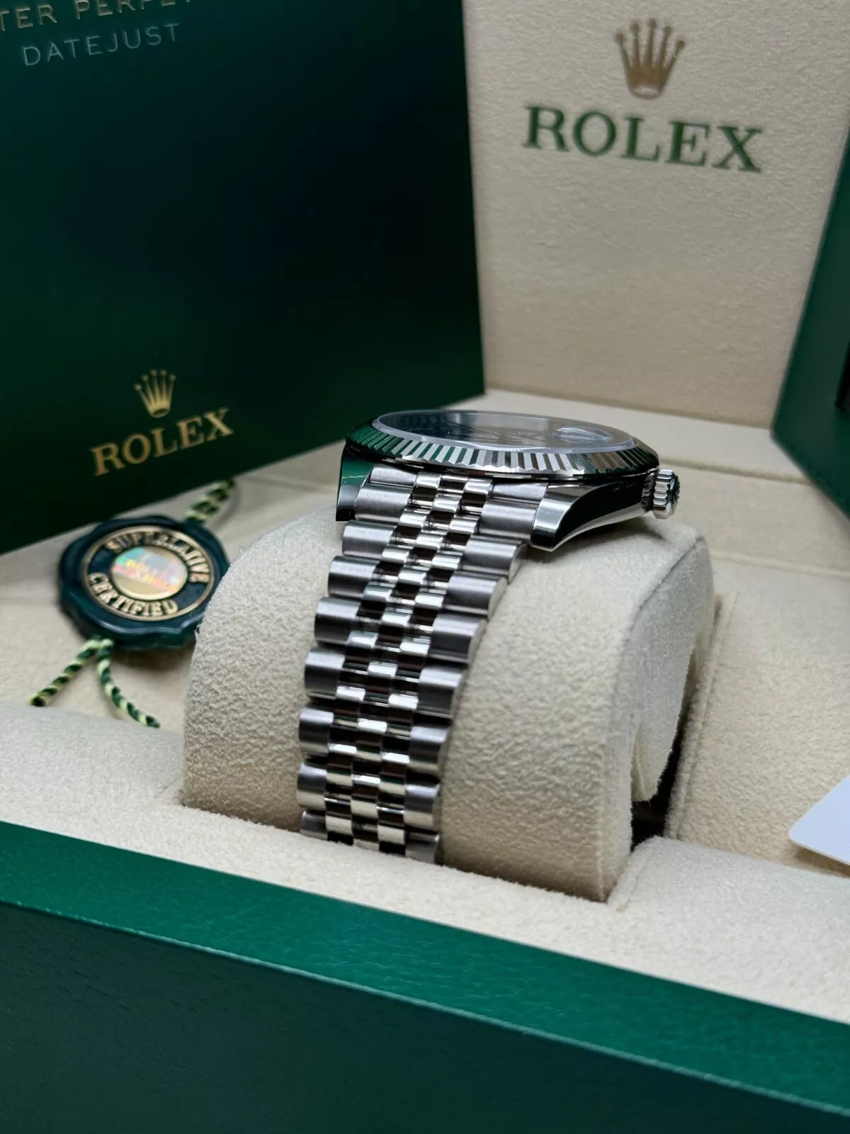 Rolex Datejust 41mm 126334 Blue Roman Oyster Stainless Steel Men’s Watch - Image 8
