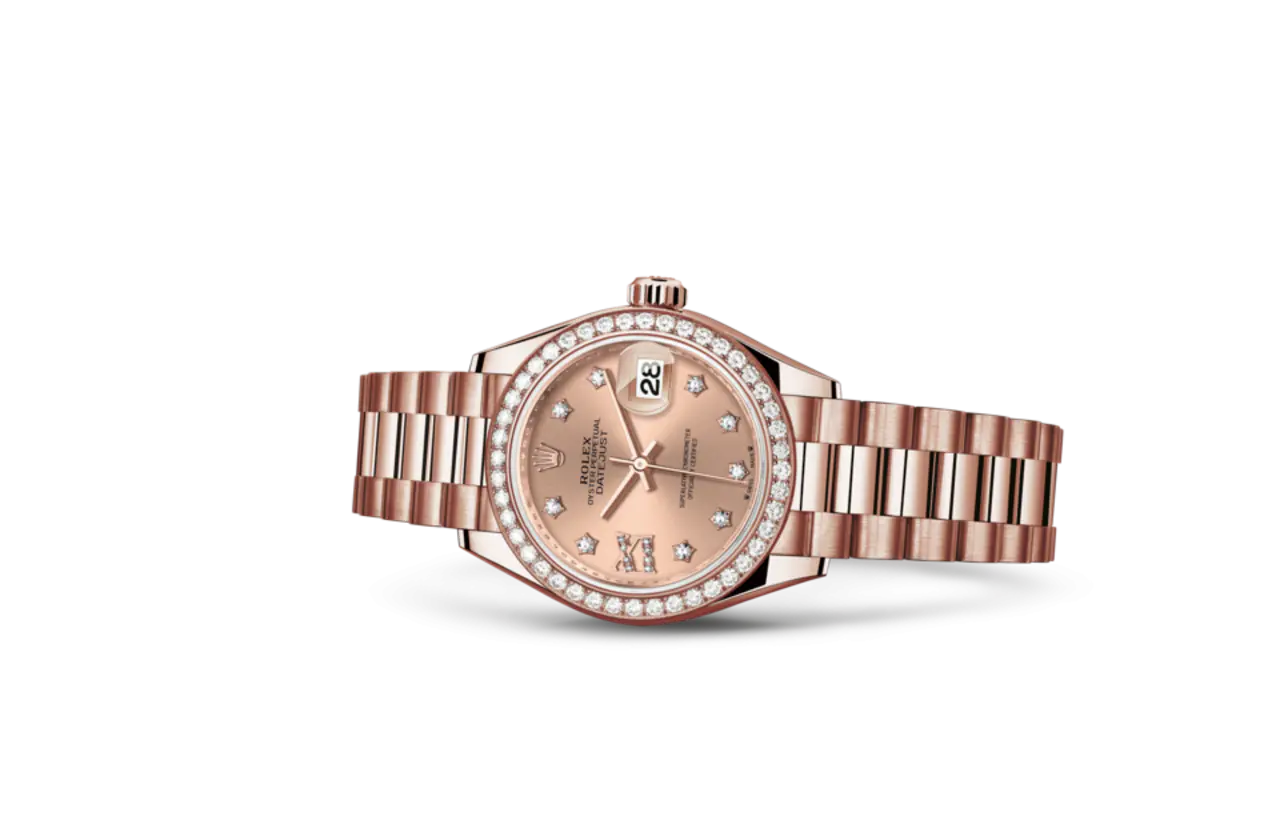 Rolex Lady-Datejust 28mm 279135RBR Rose Diamond Dial Jubilee Bracelet - Image 4