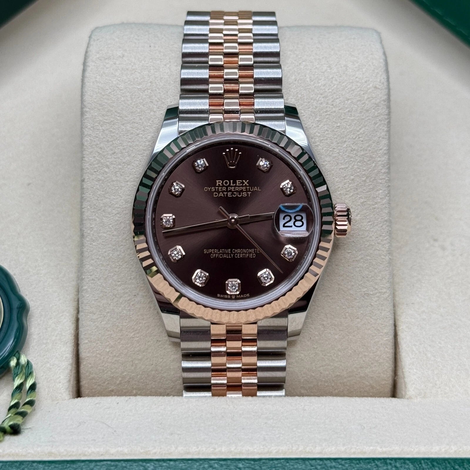 Rolex Datejust m278271-0027/0028 Chocolate 31mm Dial Oyster Bracelet Watch - Image 9