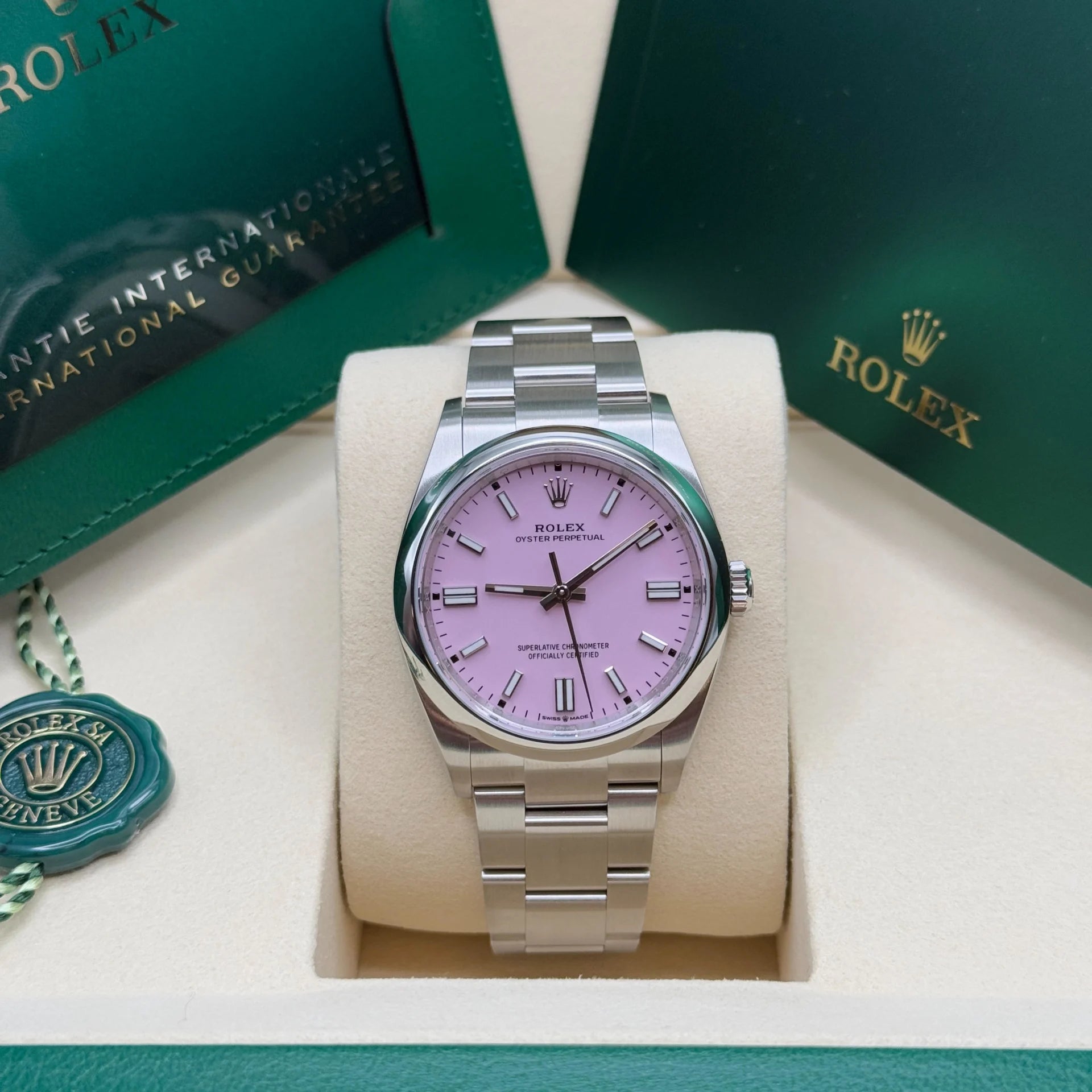 Rolex Oyster Perpetual 36mm 126000-0008 Candy Pink Dial Oyster Stainless Steel - Image 6