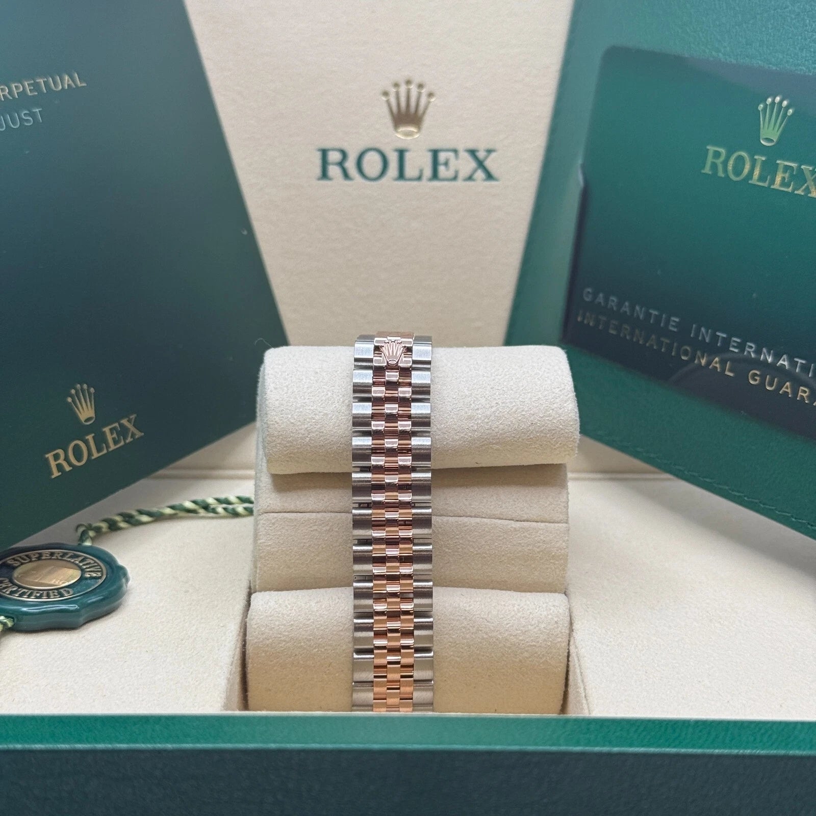 Rolex Lady-Datejust 28mm 279171 Aubergine Diamond Oyster Stainless Steel and Rose Gold - Image 4