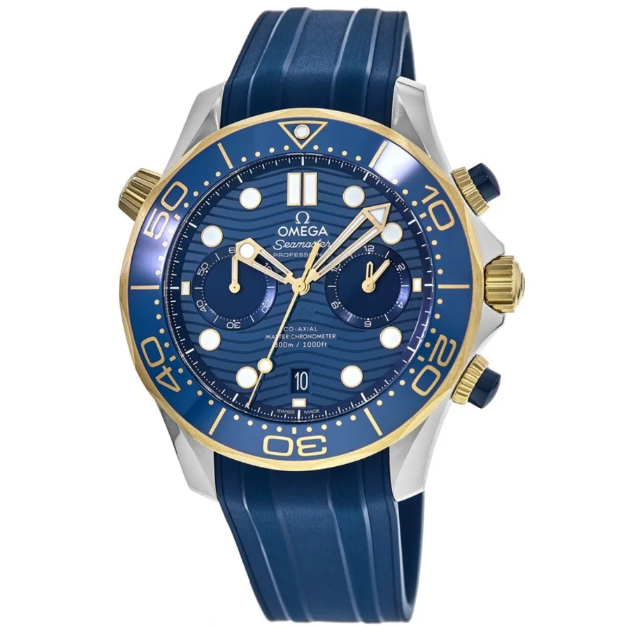 Omega Seamaster Diver 300M 44mm Blue Dial Stainless Steel and 18k Yellow Gold Strap 210.22.44.51.03.001 - Image 4