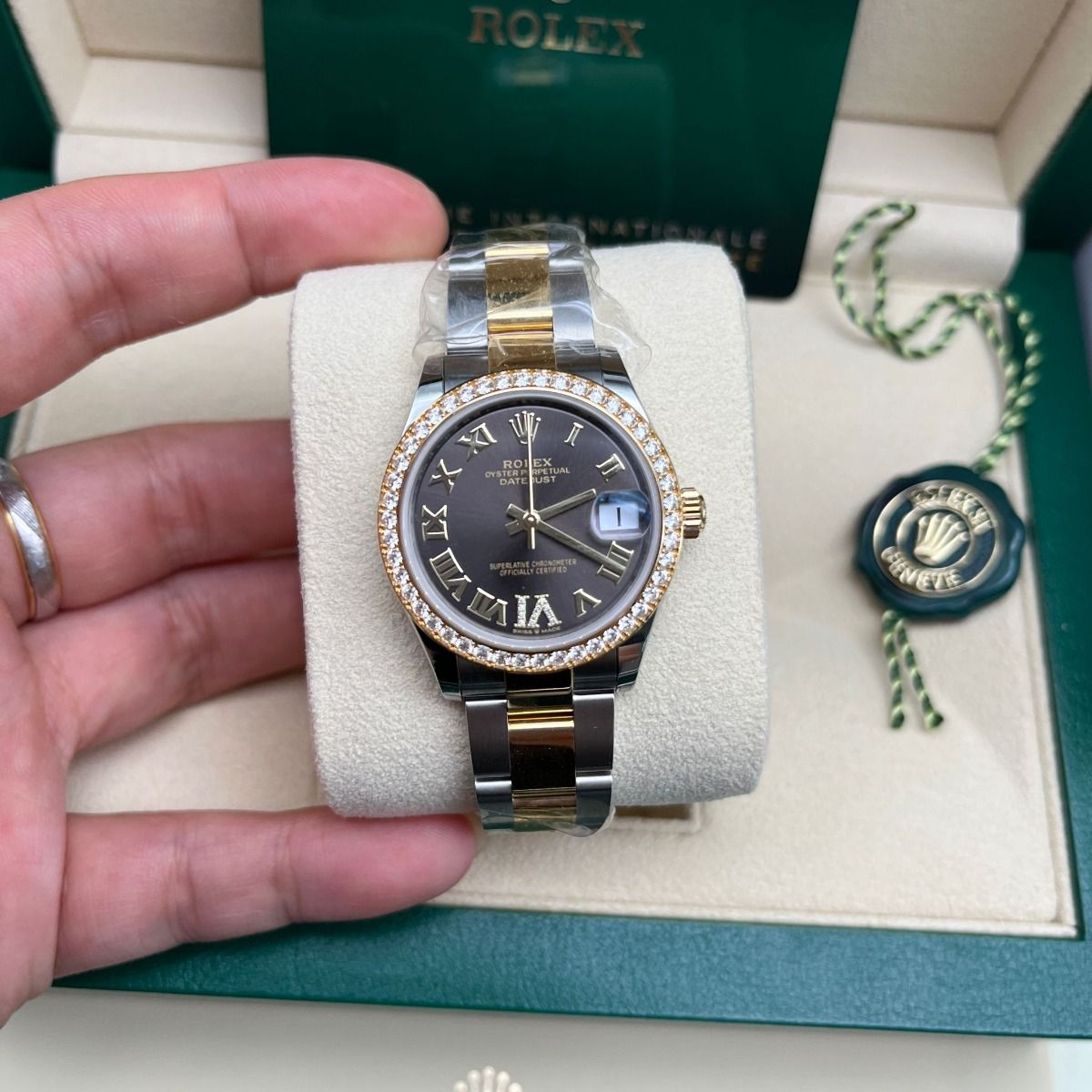 Rolex Datejust m278383RBR-0017/0018 31mm Dark Grey Dial Oyster Bracelet - Image 13