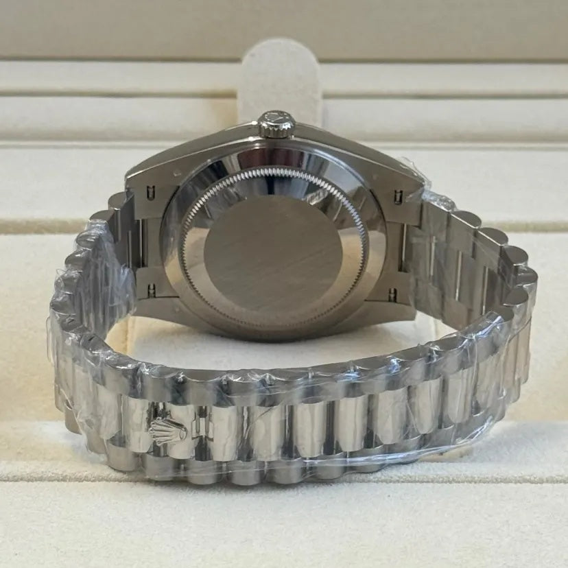 Rolex Day-Date President 40mm Platinum Meteorite Diamond Baguette Dial - 228236 - Image 7