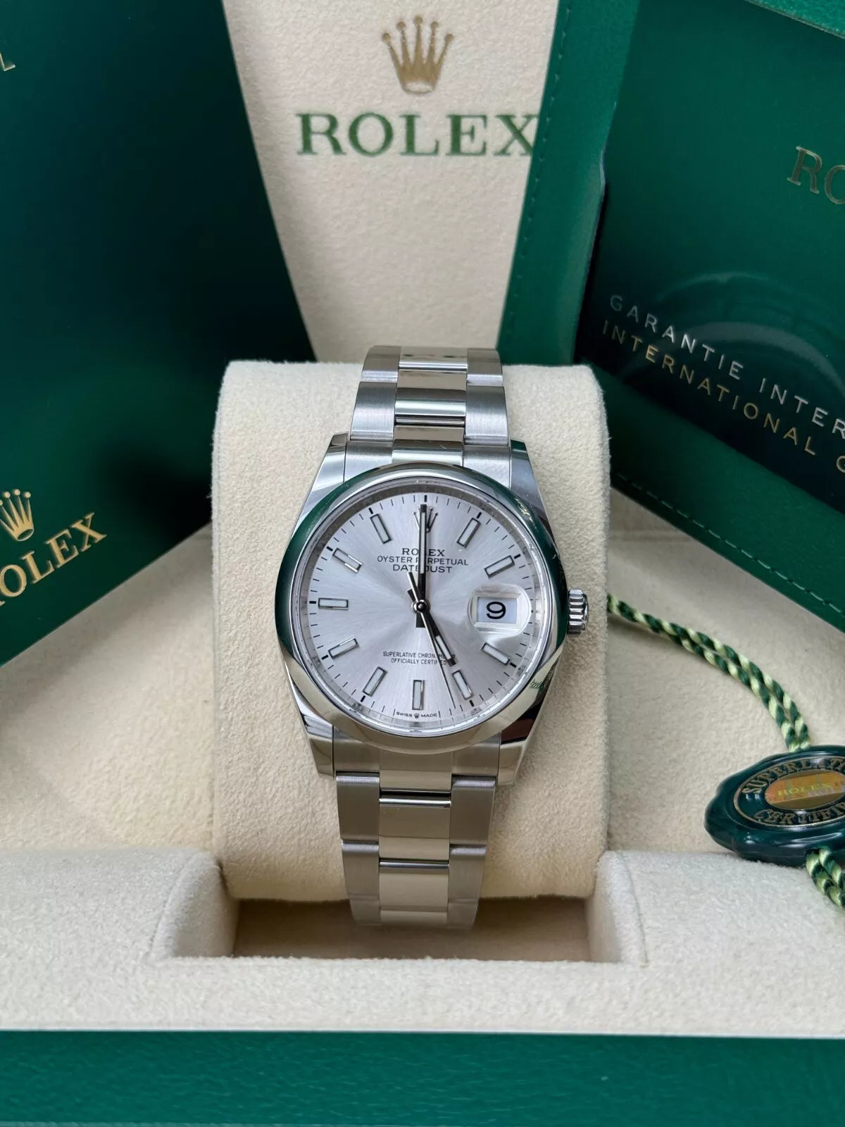 Rolex Datejust 36mm 126200 Oyster Perpetual Silver Dial Jubilee Stainless Steel - Image 4