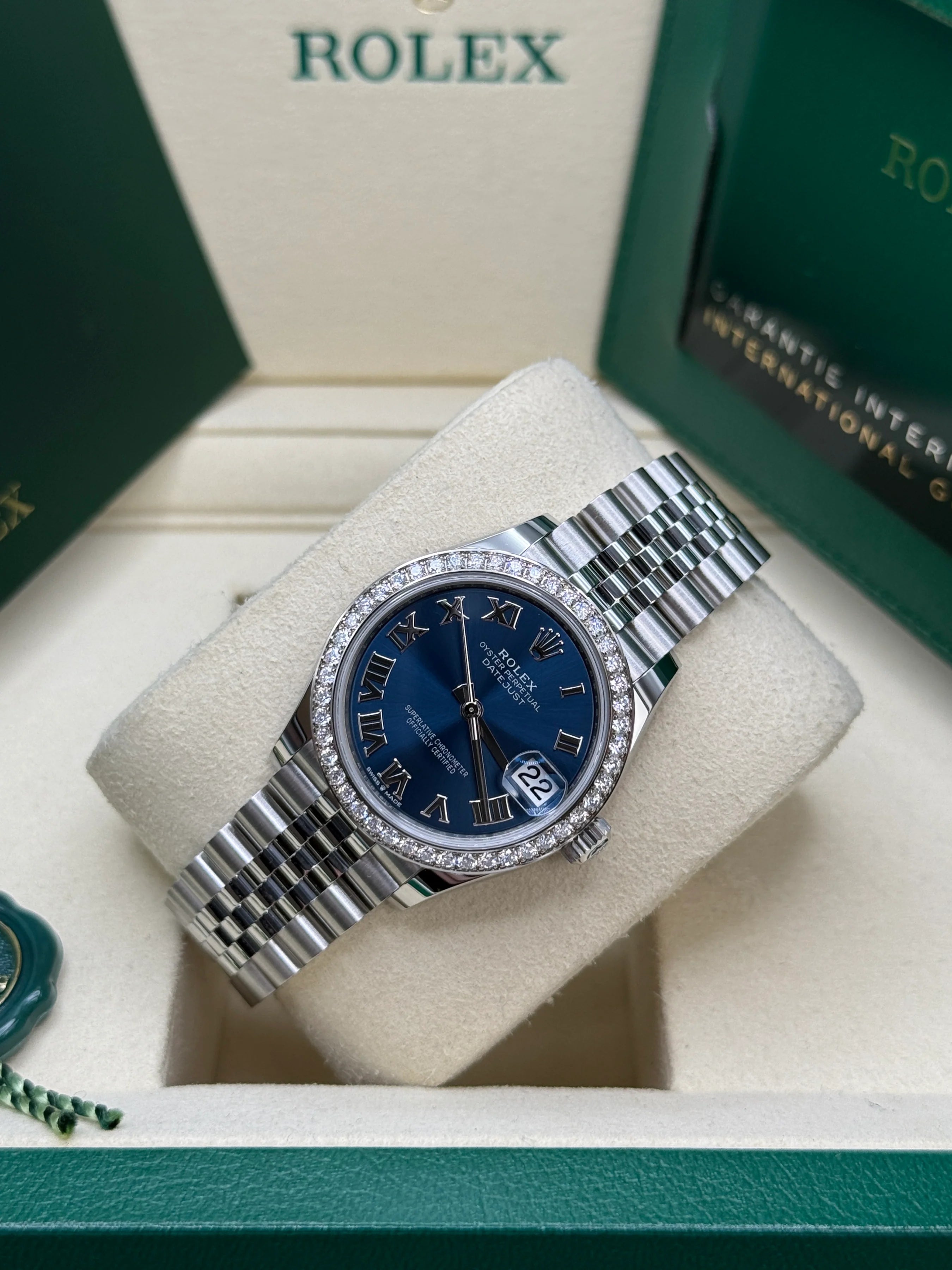 Rolex Datejust m278384RBR-0037/0038 Bright Blue 31mm Dial Oyster Watch - Image 10