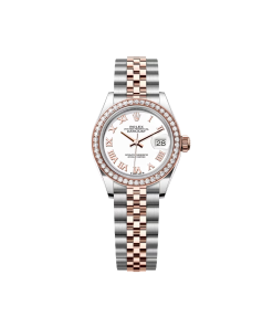 Alternative view of Rolex Lady-Datejust 28mm 279381RBR White Roman Dial Oyster Bracelet