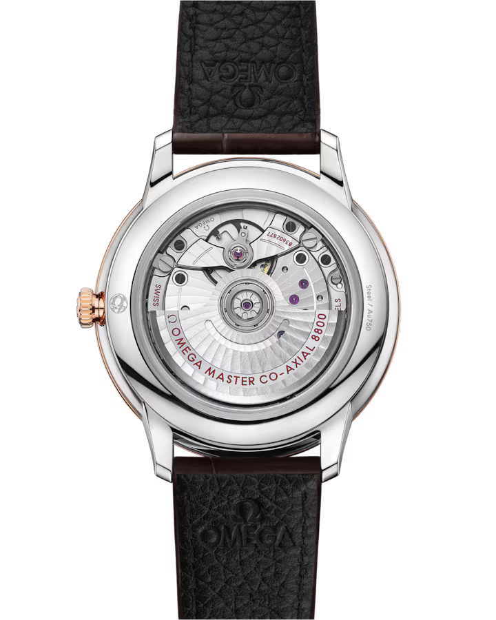 Omega De Ville Prestige 40mm Linen Dial with Diamonds Stainless Steel and Sedna�?18k Rose Gold Strap 434.23.40.20.59.001 - Image 3