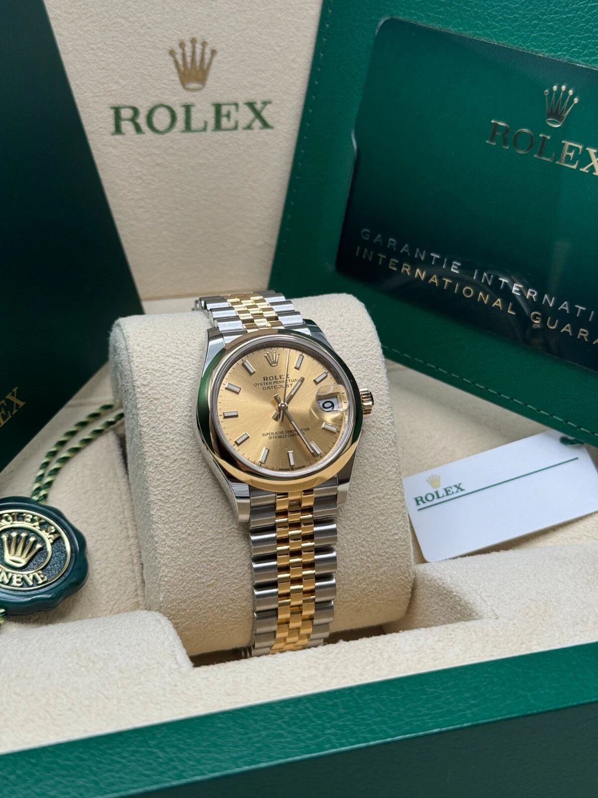 Rolex Datejust m278243-0013/0014 31mm Champagne Dial Yellow Rolesor Oyster Watch - Image 10