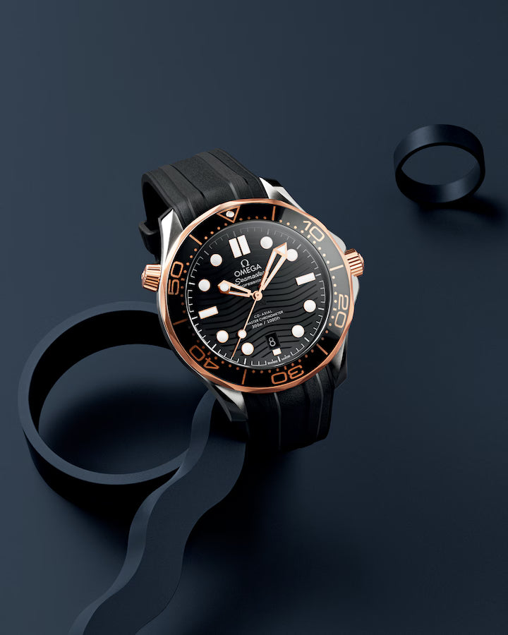 Omega Seamaster Diver 300M 42mm Black Dial Stainless Steel and Sedna�?18k Rose Gold Strap 210.22.42.20.01.002 - Image 3