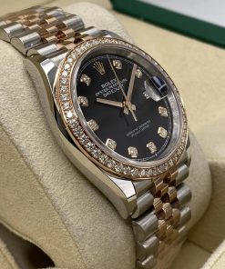 Alternative view of Rolex  Datejust 36mm 126281 Black Dial Jubilee Bracelet