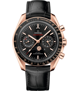 Omega Speedmaster Moonphase Black Dial 44.25mm Sedna�?8k Rose Gold Strap 304.63.44.52.01.001