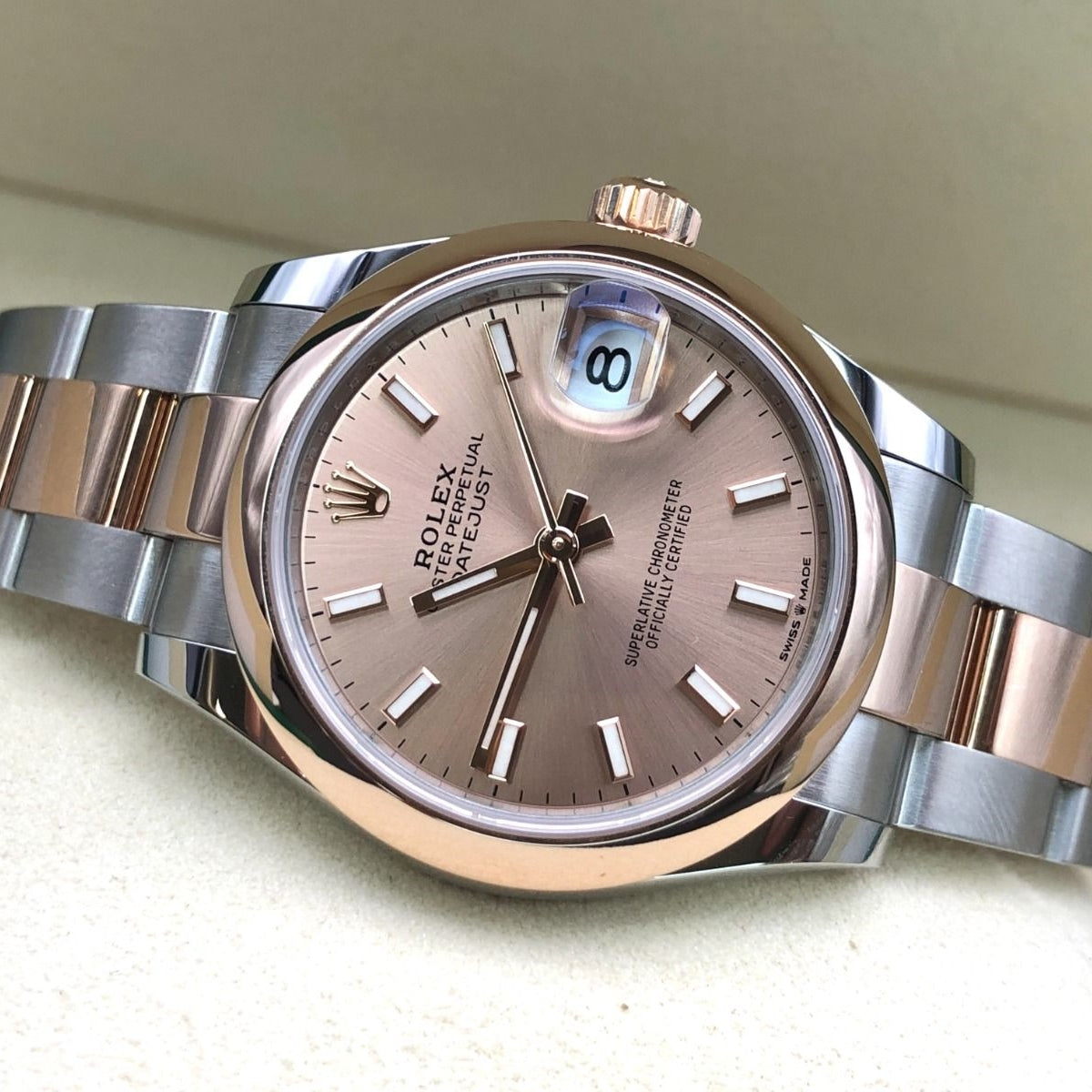 Rolex Datejust m278241-0009/0010 Rose 31mm Dial Oyster Bracelet Watch - Image 8