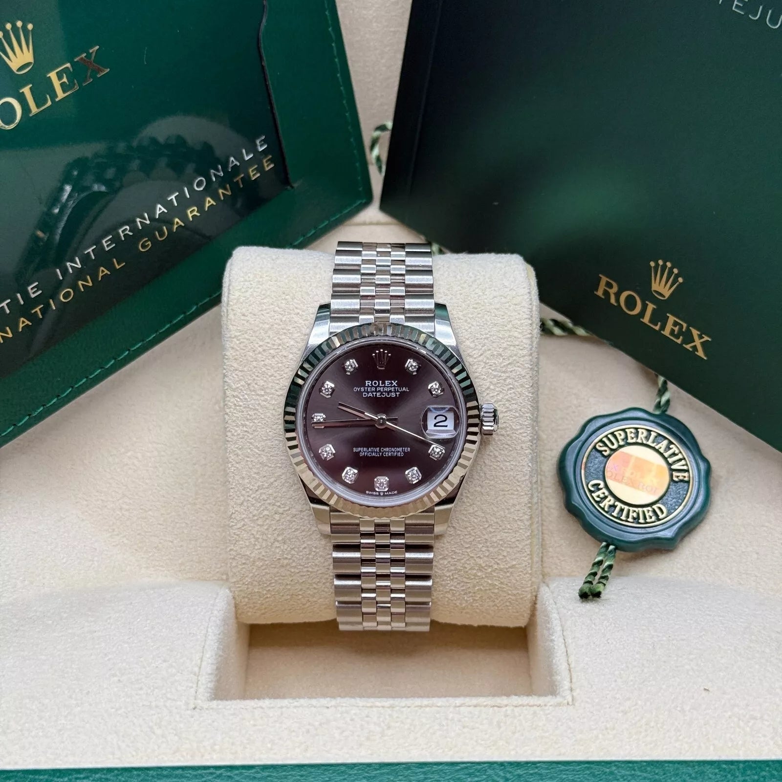 Rolex Datejust m278274-0007/0008 Dark Grey 31mm Dial Oyster Watch - Image 4