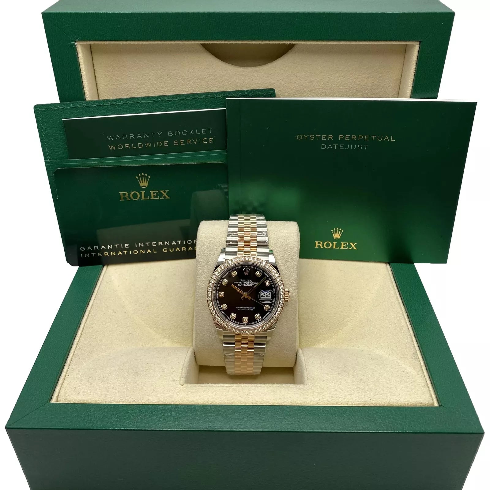 Rolex Datejust 36mm 126283 Bright Black Dial Oyster Bracelet Watch - Image 12