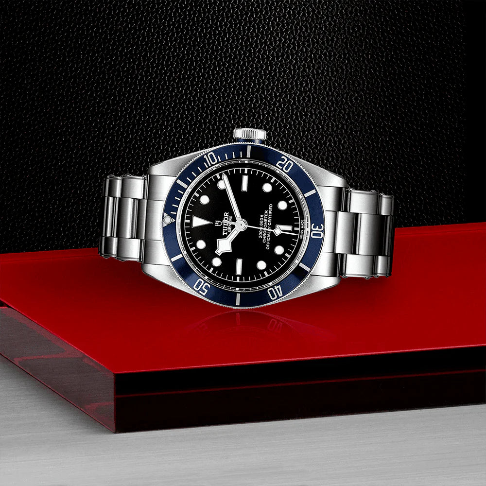 TUDOR Black Bay 41mm Black Dial & Blue Bezel Men's Automatic Bracelet Watch M79230B-0008 - Image 3