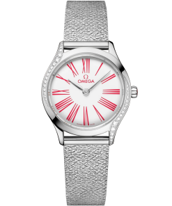 Omega De Ville Mini Trésor 26mm White Dial with Diamonds Stainless Steel Bracelet 428.15.26.60.04.003