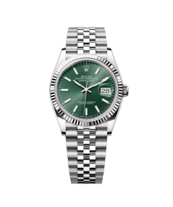 Rolex  Datejust 36mm 126234 Mint Green Dial Jubilee Bracelet Watch