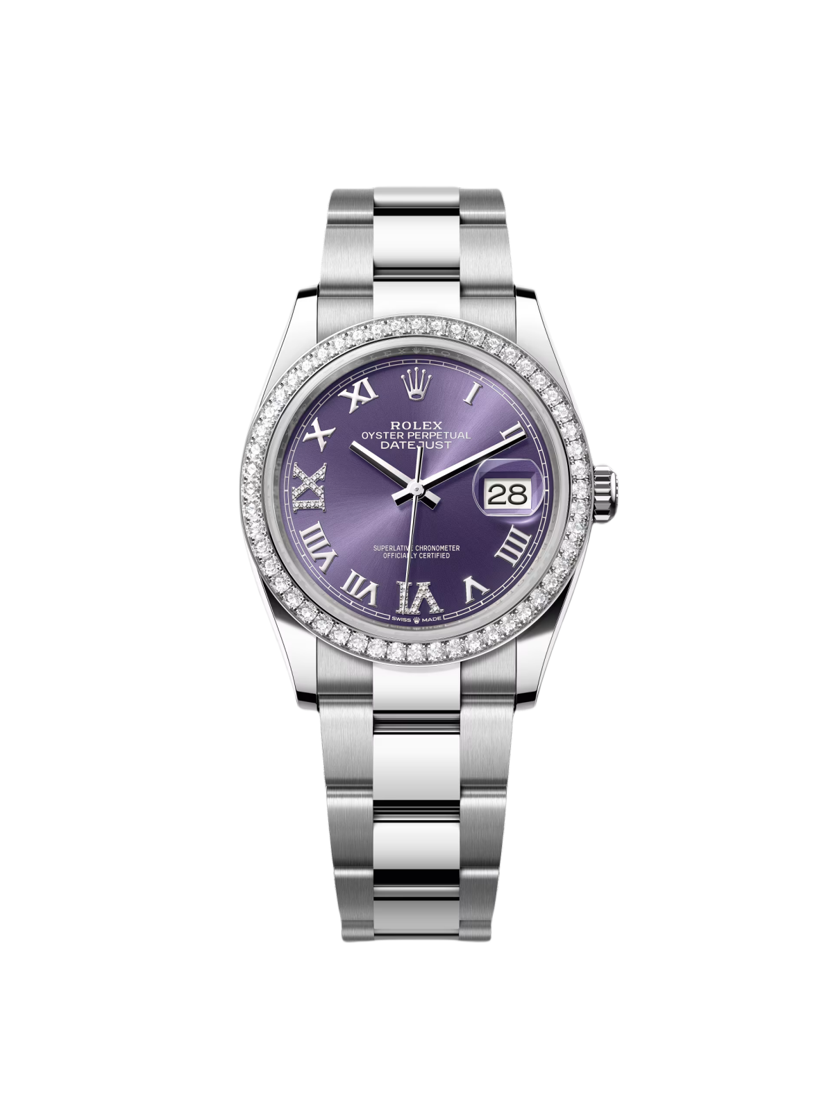 Rolex Datejust 36mm 126284 Aubergine Dial Jubilee Bracelet - Image 2