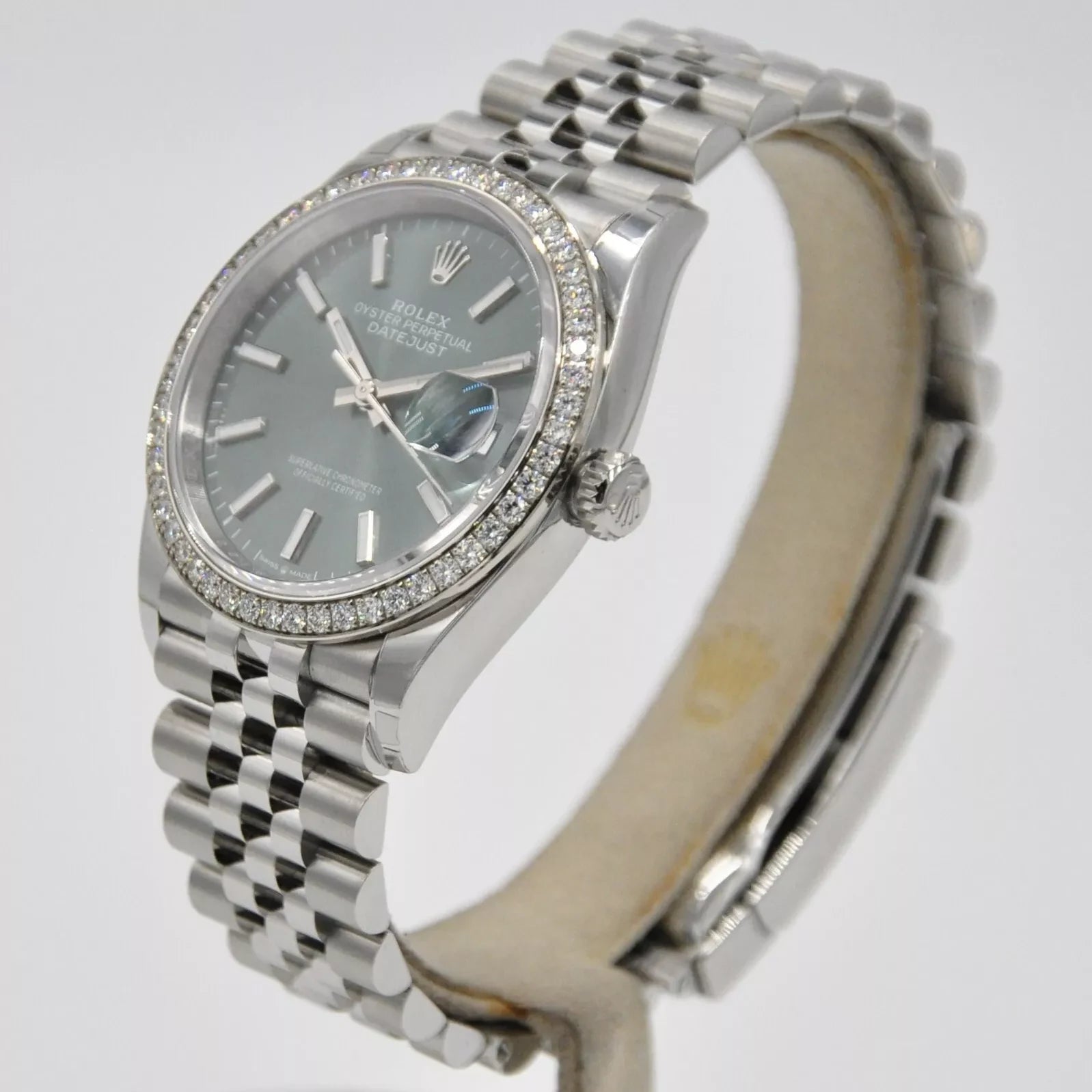 Rolex Datejust 36mm 126284 Green Dial Jubilee Bracelet - Image 6