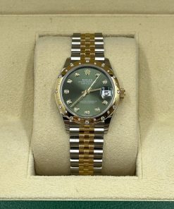 Alternative view of Rolex Datejust 31mm 278343RBR Olive Green Dial Yellow Rolesor Oyster Watch