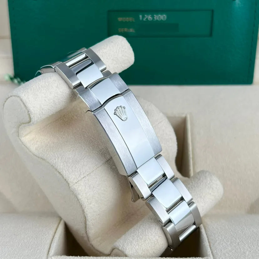 Rolex Datejust 41mm 126300 Slate Index Jubilee Stainless Steel Watch - Image 6