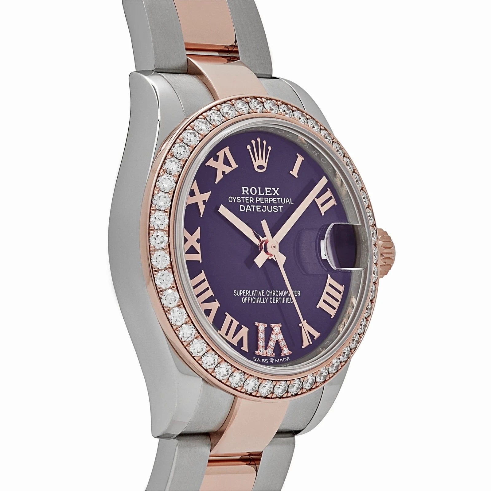 Rolex Datejust m278381-0015/0016 Aubergine Roman Dial 31mm Oyster Bracelet - Image 9